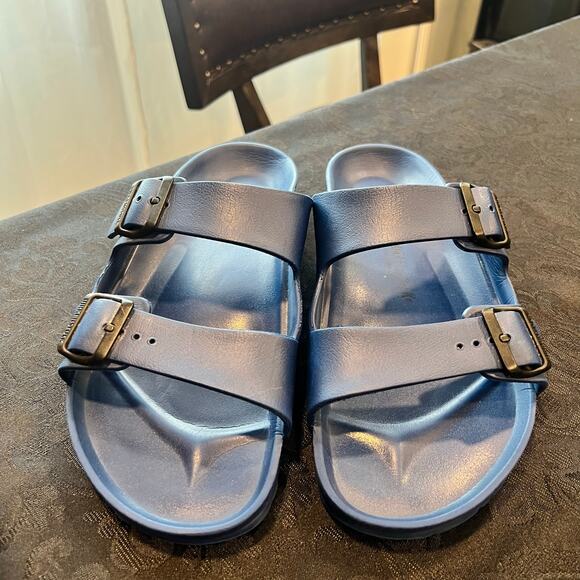 Birkenstock navy sandals for men size 10 - Picture 2 of 9